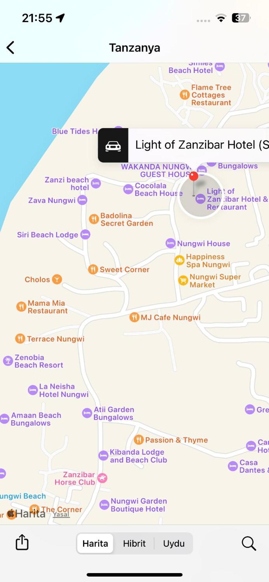 Light Of Zanzibar Hotel Нунгви Екстериор снимка